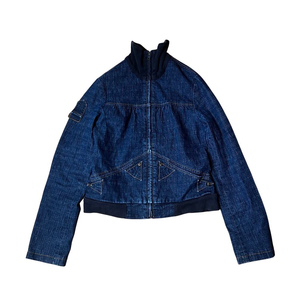 Y2K 7 For All Mankind Denim Crop Jean Jacket Small